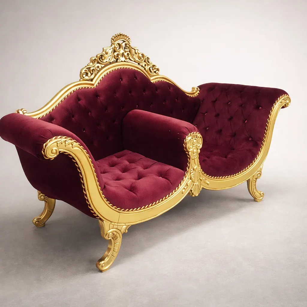 Bordo Saray Şezlongu